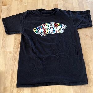 Vans off the wall Rainbow Checkerboard Pride shirt. Size small